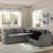 L-shaped Sectional Sofa With Hidden Storage Compartment-542607967