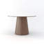 Table de salle à manger Maxwell 47 "pour 4-6, table en pierre frittée avec base en noyer massif-2096190203