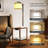Harlesden 62'' Rustic Task Floor Lamp with USB and Outlet