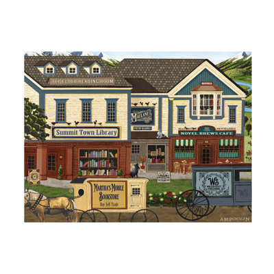 Art mural sur toile tendue - AM Poulin «The Plot Thickens», art mural pour salon, chambre à coucher ou bureau - 35 x 47