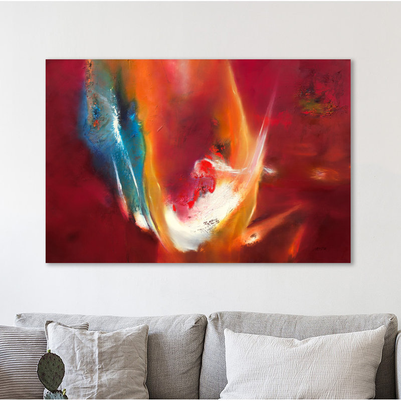 « deep voeu », reproduction de peinture à l’acrylique sur toile tendue, H 20 po x l 30 po x P 1,5 po
