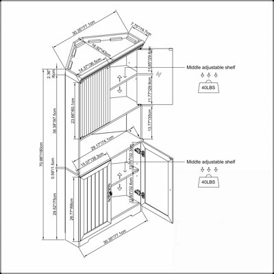 Grande armoire de rangement d'angle autoportante avec 5 niveaux, portes en verre trempé, dossier en miroir et tablettes réglables pour les espaces de vie modernes