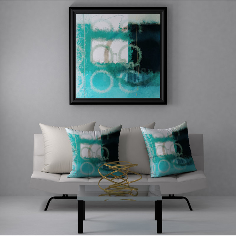Housse de coussin décorative carrée et insert, 24 po x 24 po