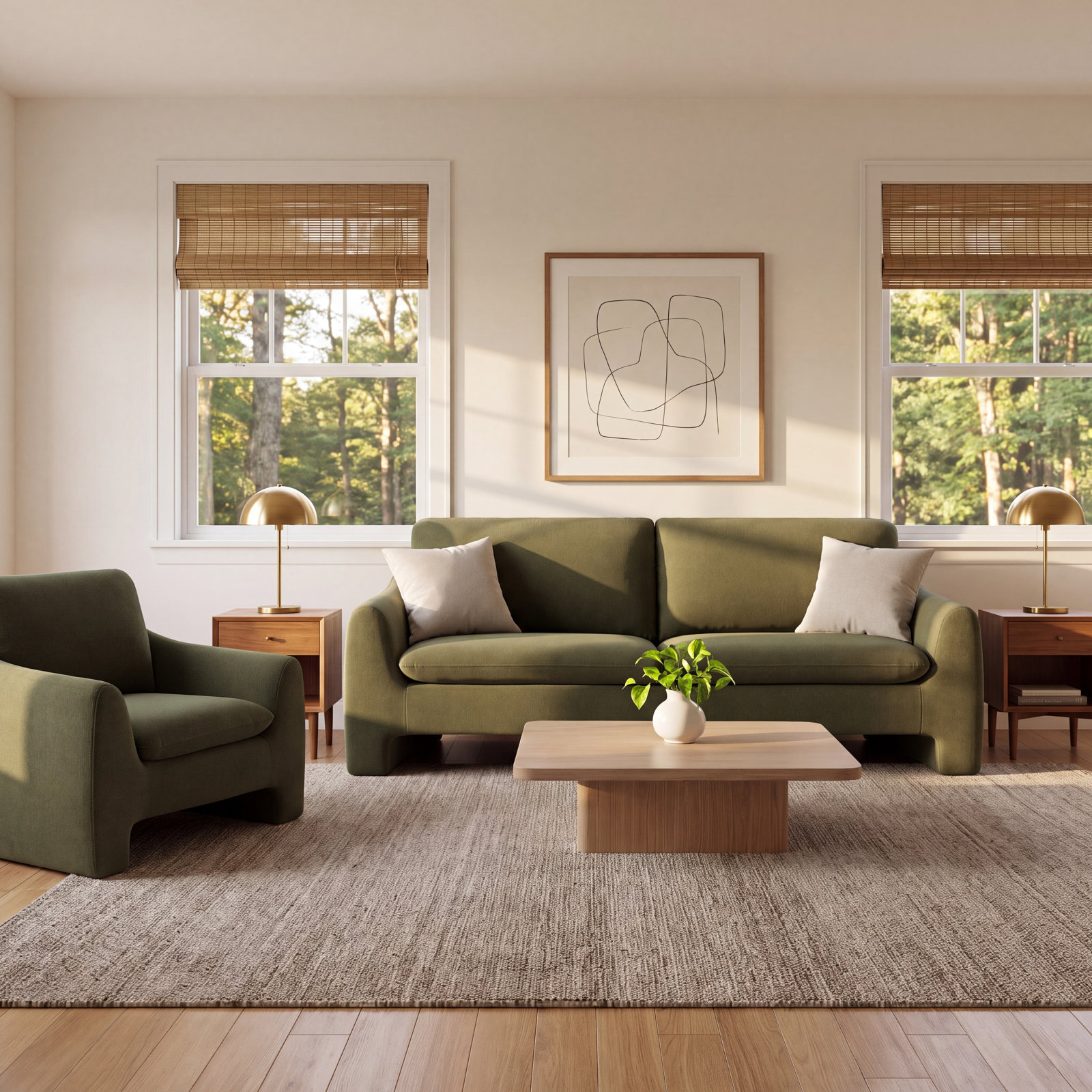 Elodie 2-Piece Living Room Set, Vesper Forest