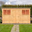 Garden Value 12 x 6 Overlap Pent Shed with windows
