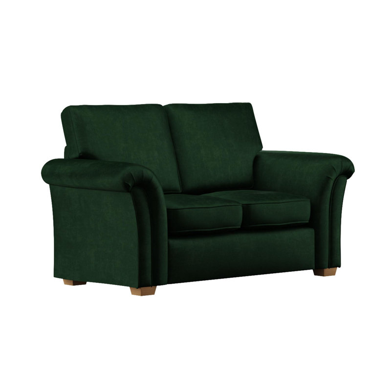 Castleacre Two Seater, Fixed Back, Forest Green