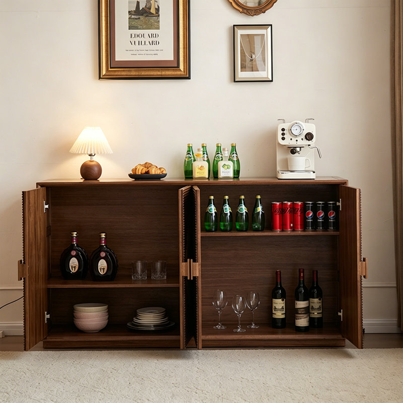 Retro American Style Multifunctional Buffet Table