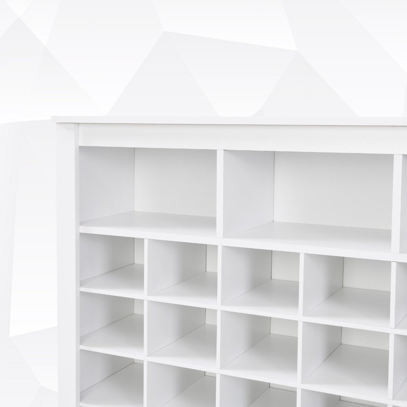 30 Pairs Shoe Storage Cabinet, White
