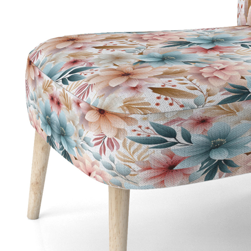 Chaise d'appoint rembourrée pastel