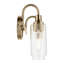Éclairage pour salle de bain 2 lumières 12,5 po avec verre transparent 12,5 po-108201988
