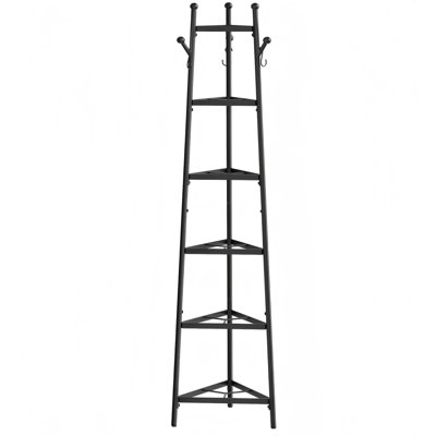 Pot Racks, 6-Tier Cookware Stand, Triangle Shelf Storage Tower For Kitchen, Pans Pots Storage Rack, Metal Wire Shelf Organizer, Corner Shelf, For Kitchen, Living Room
