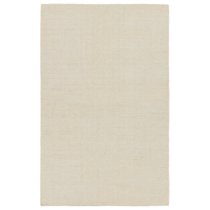 Tapis crème tissé à la main Ruben, Rectangle 8 pi x 10 pi