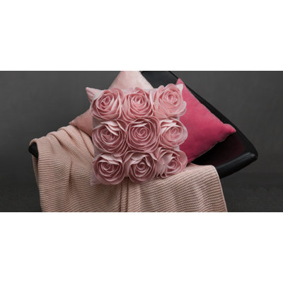 Appliqued Reversible Pillow Cover