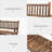 2-Person Wood Rocking Chair With Log Design, Heavy Duty Loveseat For Patio And Garden, Walnut-138382005