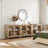 100-Inch TV Stand, Wooden Farmhouse Entertainment Center With 6 Glass Doors & Storage Cabinets For Living Room Or Bedroom-349253633