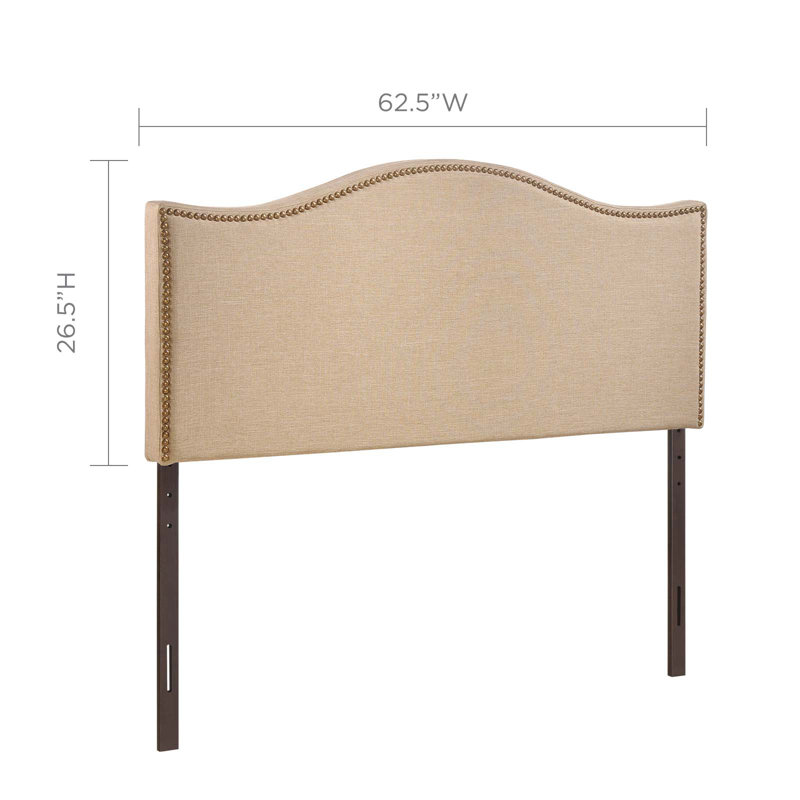 Tête de lit tapissier Curl, Brun foncé, Grand, Brun foncé