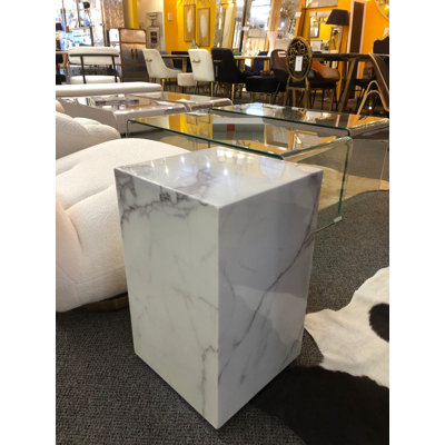 Table d'appoint en marbre Luci