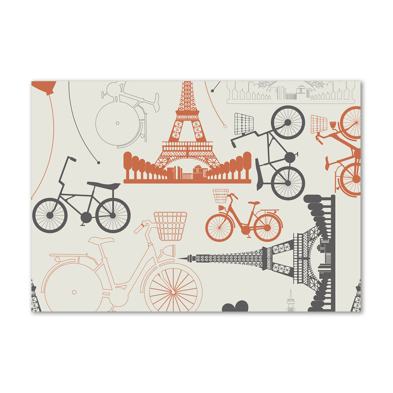 France Symbols - Wrapped Canvas Print