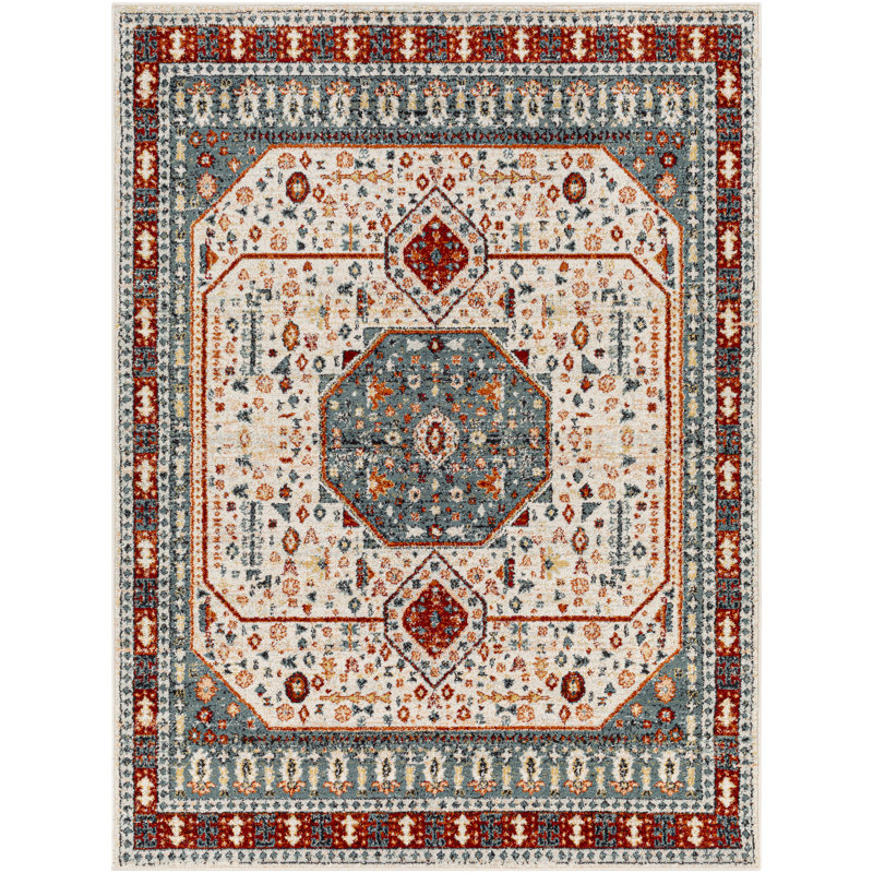 Aldusa Oriental Indoor Rug, Rectangle 5'3" x 7'