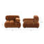 Ottenburg 36" Modular Modern Lounge Arm Chair