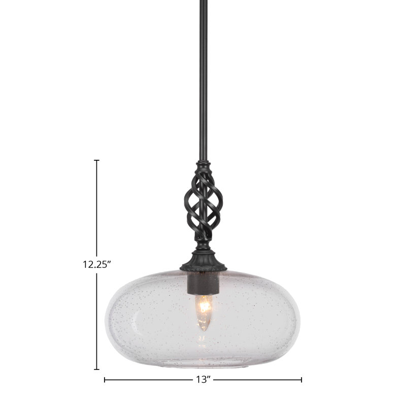 Mini-luminaire suspendu Eleganté, H 12,25 po x l 13 po x P 13 po, À bulles