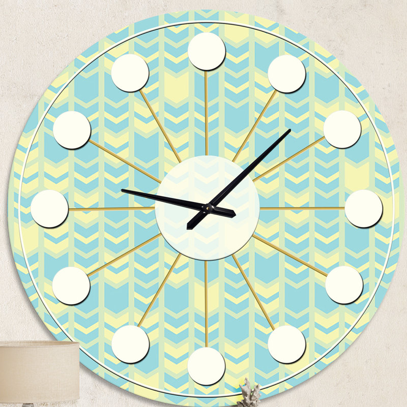 Horloge murale rétro Mid-Century, Moyenne
