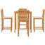 4 - Person Teak Wood Patio Dining Set with Square Table , Cushions Included
