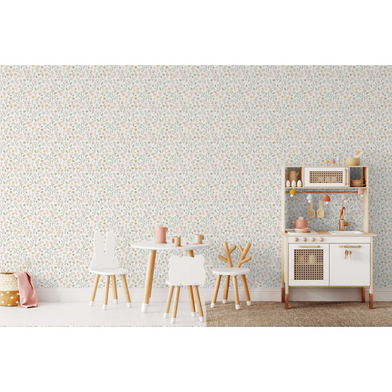 Papier peint Blush Meadow, Pastel