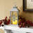 Snowflake Moulded Lantern with LED Candle