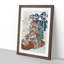 The Courtesan by Yashima Gakutei - Framed Print-55642217-55642221