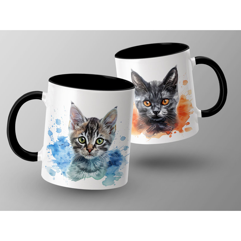 Ceramic Coffee Mug, 3, Black
