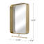 Miroir de salle de bain/meuble-lavabo tablettes Attie