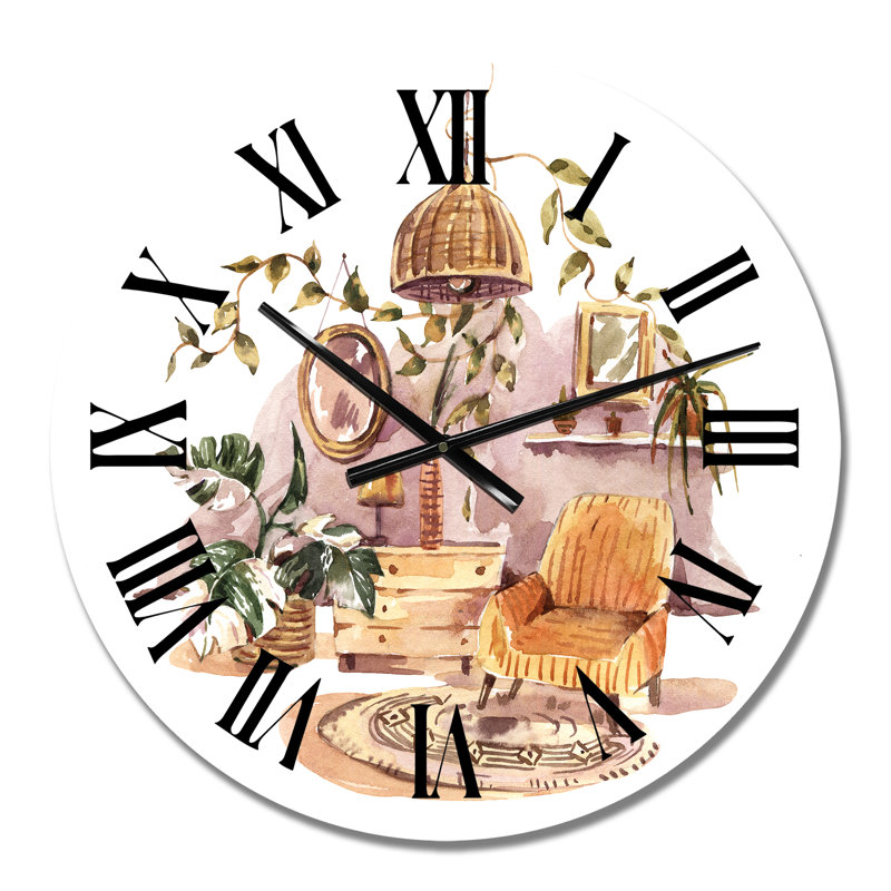 Horloge murale Urban Jungle Boho - Bohemian & Eclectic, Petit
