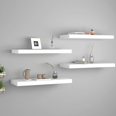 Arsis 4 Piece Metal Floating Shelf