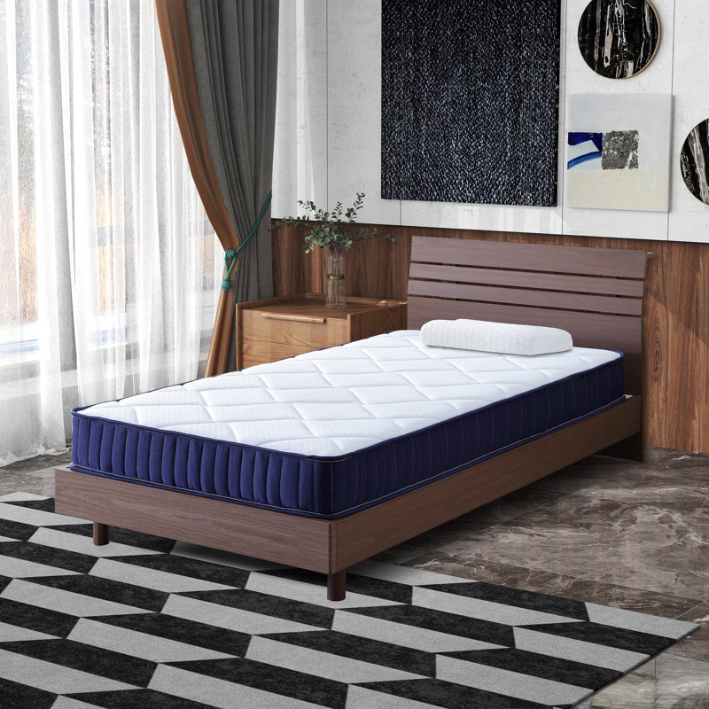 6“ Twin/Twin XL Spring Mattress, Medium Firm Support Independent Pocketed Spring Hybrid Mattress For Kids' Dorms And Guest Rooms