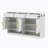 Sideboard With 3 Drawers And 4 Doors, Storage Buffet With Adjustable Shelf And Open Storage Compartments-659356490