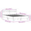 Vidaxl Wood Bed Frame with LED Durable-113970982-113970983