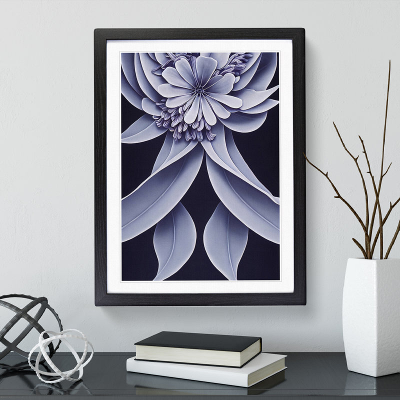 The Dignified Flower - Framed Print, Black Framed, 46cm H x 34cm W x 2cm D