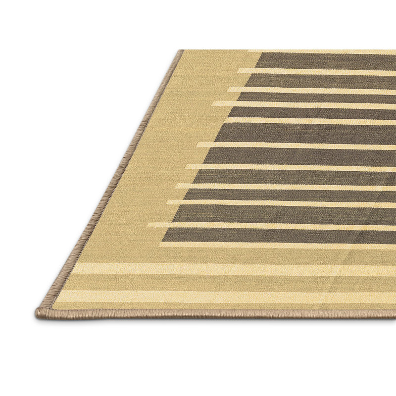 Washable Striped Indoor Rug, Rectangle 8' x 12'