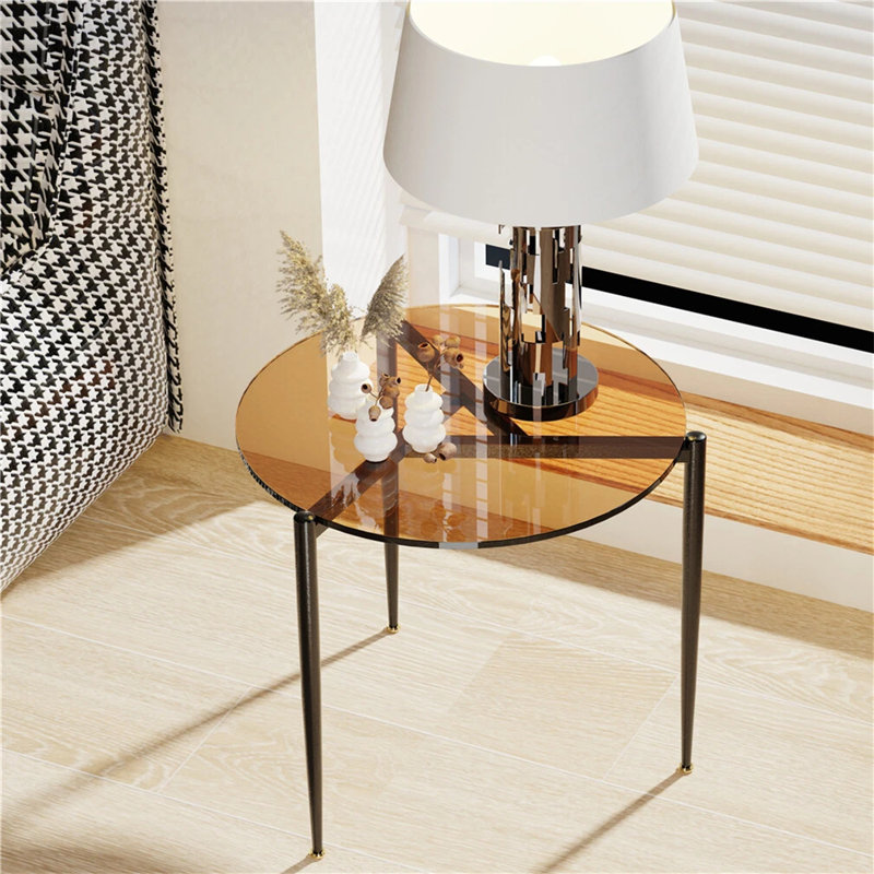 Table de bout Azjah, Brown Fauve