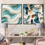 Corwen - Ensemble de 2 collages carrés abstraits-101858924-101858928