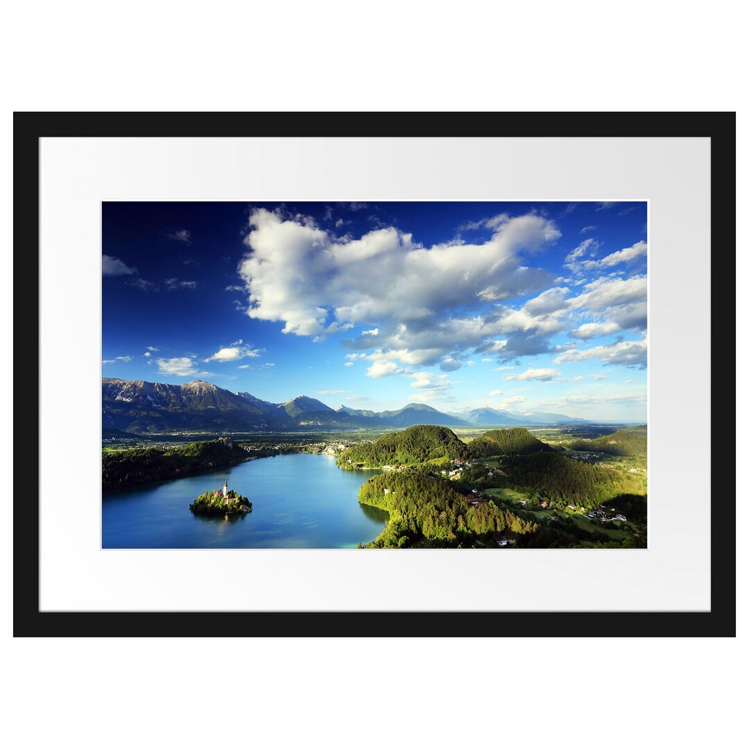 Gerahmtes Poster Atemberaubende Seen Landschaft