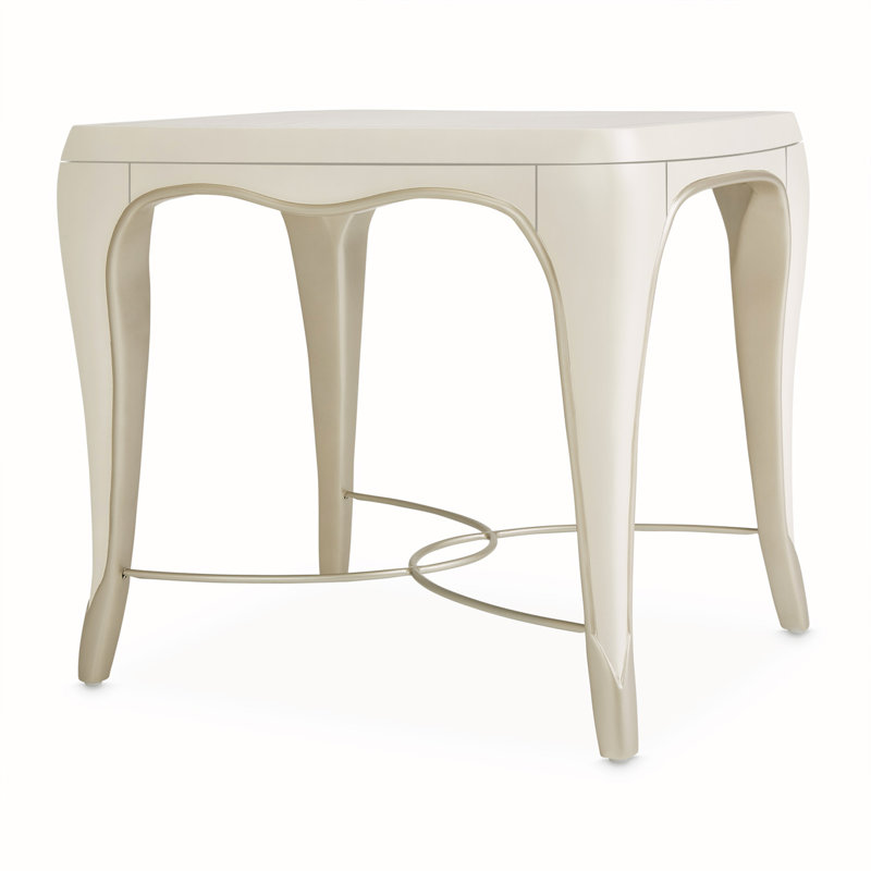 London Place Solid Wood Top End Table