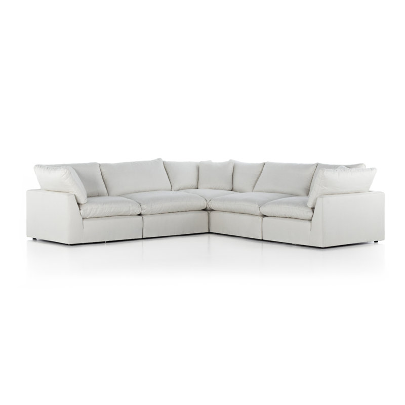 Stevie Modular Sectional, Anders Ivory Polyester