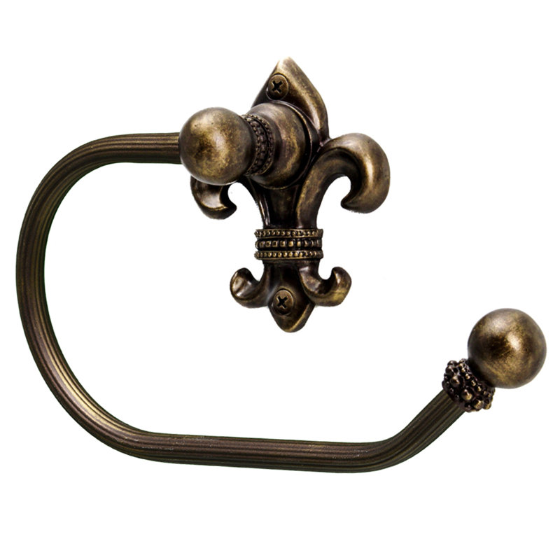 Charlemagne swing tissue reeded ring rightin Oil Rub Bronze, Antique Brass