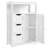 Brigit Free-Standing Bathroom Cabinet with Adjustable Shelf, 3 Drawers and a Niche-1787165176-1870555992