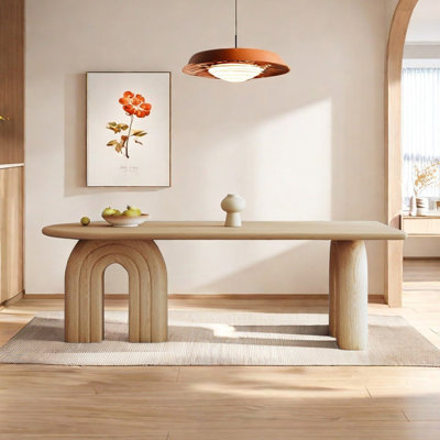 Modern solid wood dining table