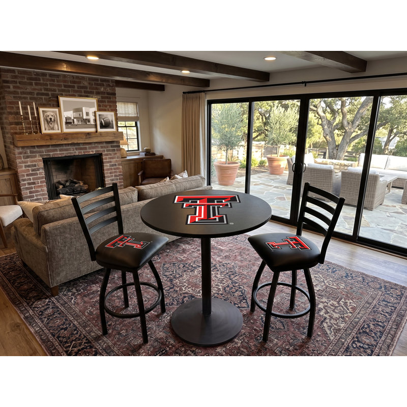 NCAA Swivel 30" Bar Stool, Texas Tech