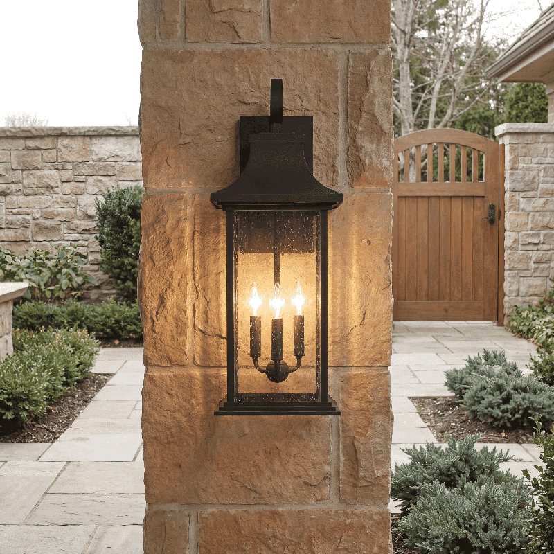 Cashala 3-Light Outdoor Wall Lantern