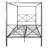 Metal Canopy Bed Frame In Black. Strong & Heavy-Duty Design. Noiseless Steady. Sufficient Storage Under Bed. Easy To Assemble. 12 Offered. Can Bear 400-600Lbs Full Black Platform Frame. Stable Build.